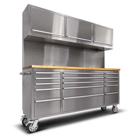 72 stainless steel 15 drawer work bench tool chest cabinet|72 stainless steel tool box.